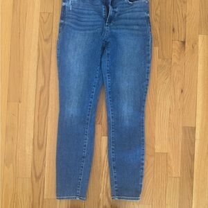 PAIGE Women's Deep Blue Skinny Jeans